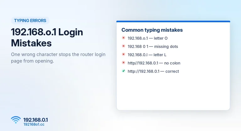Common 192.168.o.1 typing mistakes that stop the router login page from opening - 192168o1.cc
